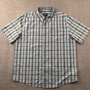 Marmot Shirt Adult Extra Large Check button Up Short Sleeve Outdoor Casual Men's